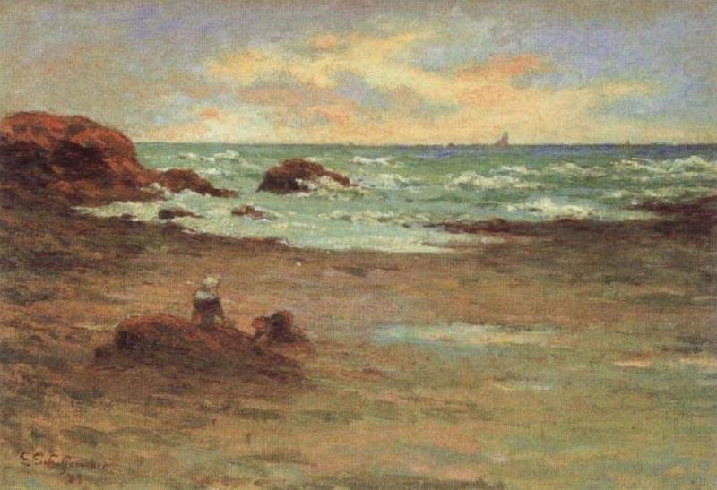 Emile Schuffenecker Corner of a Beach at Concarneau china oil painting image